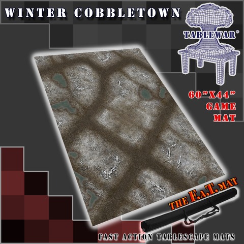 60x44 Winter Cobbletown F.A.T. Mat